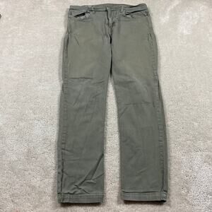 American Giant Pants Mens 38x30* Green Roughneck Stretch Canvas Workwear USA